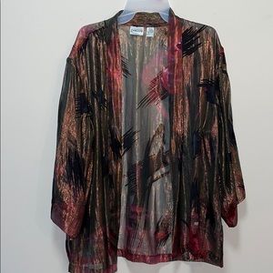 Chico’s Shimmery & Colorful Kimono Robe
